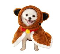 Dgayaeic Christmas Pet Cape - Animals Cold Weather Cosplay,Dog Cat Hooded Cape for Christmas - for Family Gathering Photography Party Festive Show Parade