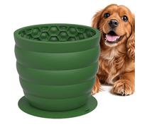 Dgayaeic Dog Food Bowls - Interactive Silicone Pet Dishe - Slow Feeder Cat Bowl - for Puppy Kitten Tile Modification Daily Enrichment Boredom Crate Training