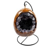 Dgayaeic Natural Amethyst LED Night Light, Crystal Table Lamp, USB Powered, Purple Glow, Fantasy Theme