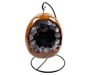 Dgayaeic Natural Amethyst LED Night Light, Crystal Table Lamp, USB Powered, Purple Glow, Fantasy Theme