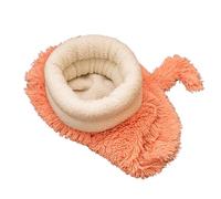 Dgayaeic Plush Cat Bed | Semi-enclosed Warm Soft Plush Cave,Vertical Placement Tail Design Winter Cat Bed,for Living Room Bedroom Indoor Outdoor Autumn Winter Kitten Mice Small Animal