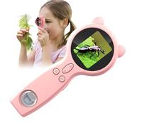 Dgayaeic Portable Microscope for Kids - 50X Digital HD Portable Magnifier,Two Lens Multi-Functional Magnifying Glass, Supports Photo And Video Taking - for Coin Collection