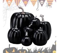 Dgayaeic Pumpkins for Decorating | Faux Foam Harvest Pumpkins Set - Harvest Halloween Vegetable Decor Indoor Outdoor Bedroom Kitchen Tables Porch Fall Thanksgiving Holidays Home Decor