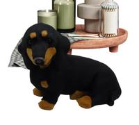 Dgayaeic Stuffed Dachshund Cute Realistic Cartoon Doll