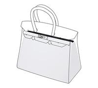 DGAZ Handbag Pillow Shaper Insert,Luxury Handbag Tote Shapers, Memory Foam- Fits Birkin 25/30/35/40 Bag (White, BK30)