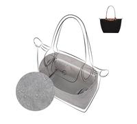 DGAZ Lightweight Bag Organiser for Longchamp Le Pliage Series Bags, Silk Luxury DupontPaper Innerbag for Le Pliage L, 25 cm Handle Height (Gris Mouette)