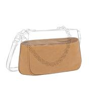 DGAZ Lightweight Bag Organiser for Pochette Accessoires, Silk Luxury DupontPaper Innerbag with Zipped Pocket and Bottle Holder (Chai)