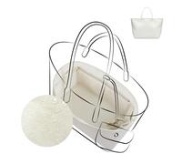 DGAZ Lightweight Bag Organiser for Saint louis PM, Waterproof Dupont Paper Exterior, with Zipped Compartment and Bottle Holder (Craie)