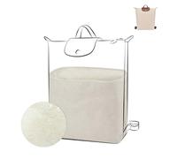 DGAZ Lightweight Handbag Organiser for Le Pliage Energy L Backpack, Silk & Dupont Paper, with Zipped Pocket and Bottle Holder, (Craie, Energy L Backpack)