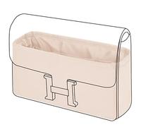 DGAZ Purse Organizer Insert Fits New Constance 19/24 (Single Interior), Silky Soft Touch Purse Organizer, Luxury Handbag Shaper (Craie, 24)