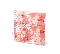 DGAZ Sanitary Napkin Storage Bag, Period Bag for Teen Aged Girls, Portable Period Bag for Panty Liners/Menstrual Cup/Small Tampons, Mini Makeup Bag for Purse(Austere Red)