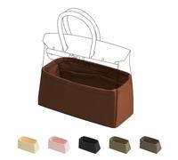DGAZ Silk Bag Organiser Fits Birkin 20, Luxury Handbag Insert, Gold