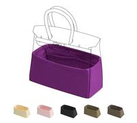 DGAZ Silk Bag Organiser Fits Birkin 25, Luxury Handbag Insert, Anemone