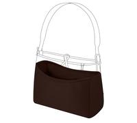 DGAZ Silk Bag Organiser Fits LV Carryall PM/MM, Silky Smooth Handbag Organiser, Luxury Handbag & Tote Organiser Insert (Brown, MM)