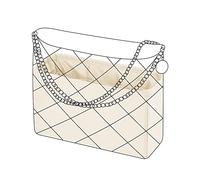 DGAZ Silk Bag Organiser Insert Fits Chanel 22 Pocket Bag，Silky Smooth Bag Organiser, Luxury Handbag & Purse Shaper (Nata, 22-Small)