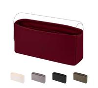 DGAZ Silk Bag Organiser Insert Fits Chanel CF Classic Flap Handbag，Silky Smooth Bag Organiser, Luxury Handbag & Purse Shaper (Wine Red, Mini Square17)