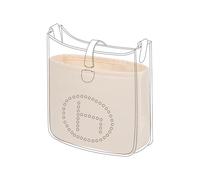 DGAZ Silk Bag Organiser Insert Fits Evelyne 23, Craie