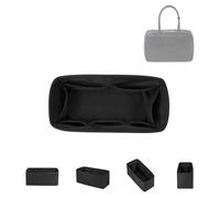 DGAZ Silk Bag Organiser Insert Fits MiuMiu Arcadie Beau Bags, Silky Smooth, Luxury Bag Organiser & Tote Shaper (Arcadie Beau, Black)