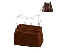 DGAZ Silk Bag Organiser Insert Fits Neonoe BB/MM (Double Interior), Silky Smooth Bag Organiser, Luxury Handbag Insert (Gold, Neonoe MM)