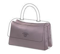 DGAZ Silk Bag Pillow Insert Fits Chanel Coco Handle, Silky Smooth Bag Organiser, Luxury Handbag & Tote Shaper (Konjac purple, Small)