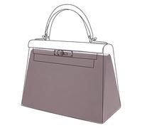 DGAZ Silk Bag Pillow Insert Shaper Fits Kelly 20/25/28/32/35/40 Bags, Silky Smooth Bag Insert, Luxury Handbag & Bag Shaper (KL40, Konjac Purple)