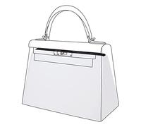 DGAZ Silk Bag Pillow Insert Shaper Fits Kelly 20/25/28/32/35/40 Bags, Silky Smooth Bag Insert, Luxury Handbag & Bag Shaper (KL35, White)