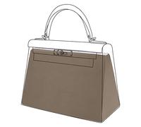 DGAZ Silk Bag Pillow Insert Shaper Fits Kelly 20/25/28/32/35/40 Bags, Silky Smooth Bag Insert, Luxury Handbag & Bag Shaper (KL25, Etoupe Grey)