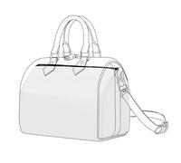 DGAZ Silk Bag Pillow Insert Shaper Fits Speedy 16/20/25/30/35/40/45, Silky Smooth Handbag Insert, Luxury Handbag & Bag Shaper (Speedy30, White)