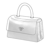 DGAZ Silk Bag Pillow Shaper Fits Coco Handle (Mini, White)