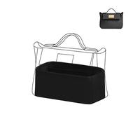DGAZ Silk Handbag Organizer Insert Fits 2424 mini/29/35, Silky Smooth Bag Organizer, Luxury Handbag & Tote Shaper (Black, 2424-mini)