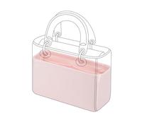DGAZ Silk Handbag Organizer Insert Fits Lady Dior, Silky Smooth Bag Organiser, Luxury Handbag Shaper (Pink, Small)