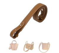 DGAZ TC Leather Crossbody Strap for Hermes Picotin/Lindy/Evelyne, Handmade Shoulder Bag Strap Replacement (Gold, 2.7cm Wide, 70cm Length,Silver Studs)