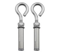 DGBRSM 2pcs 304 Stainless Steel 5/16-inch Concrete Wall Anchor Eye Bolts and Screws, Concrete Masonry for Wall and Ceiling