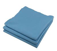 DGBRSM 3pcs Guitar Cleaning Cloth, Violin Cleaning Cloth, Microfiber (11.8" x 11.8" Cloth), Musical Instrument Cleaning Polishing Cloth for Musical Instrument Guitar Violin Piano Clarinet, Blue