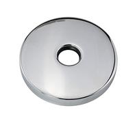 DGBRSM 4'' Oversized Shower Arm Flange Universal Replacement Escutcheon Cover Plate Extra Large Round Escutcheon Cover Plate for Shower Head Arm, Chrome