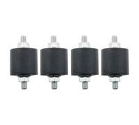 DGBRSM 4PCS M6 Rubber Vibration Isolation Mount Damping Device with Bolts Shock Absorber Suitable for Fitness Equipment Air Conditioning Units Bicycles Water Pump Petrol Engines