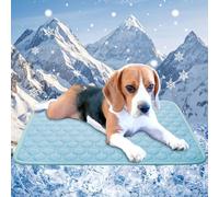 dgdgbaby Cooling Mat for Dog Thicken Cooling Mat for Dog Small,Cats,Rabbit&Medium,Large Dogs Internal Arc-Chill Cooling Fiber Dog Cooling Mat-Non-Slip Washable Summer Pet Outdoor Bed
