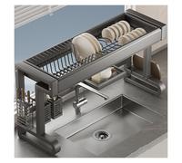DGDHHSFJDJ 2/3-Tier Dish Drying Rack Large Carbon Steel Kitchen for Single & Double Sinks Space-Saving Dish Drainer - Perfect for Home and Restaurant Use