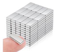 DGDUBRB 120pcs Fridge Magnets, Small Rectangle Neodymium Bar Magnets for Whiteboard, Multi-Use Strong Magnetic Strips for Crafts, Refrigerator, DIY, Office