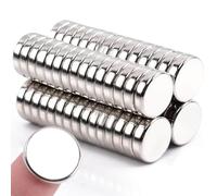 DGDUBRB Fridge Magnets, 12x2mm Small Round Neodymium Magnets for Whiteboard, Strong Rare Earth Magnets with Ni+Cu+Ni Coating for Crafts, Notice Board, DIY, Office, Refrigerator, 42 Pcs