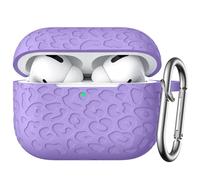 DGege Fashion Engraving Leopard Case Compatible for Airpods Pro 2 Case Cover 2022/Airpod Pro Case Cover,Soft Silicone for Airpods Pro 2nd Generation Case,Front LED Visible