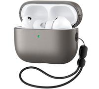DGege for AirPods Pro 3 Case 2025,Vegan Leather Cover with Lanyard | Premium Vegan Leather Protective Cover Compatible with Apple AirPods Pro 3 /Ipod Pro 3 Case with Anti-Loss Nylon Strap