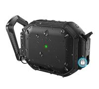 Dgege for AirPods Pro 3 Case, IP68 Waterproof Military Grade Protective Cover for AirPods Pro 3rd Gen, Anti-Scratch Hard Shell Cover with Secure Lock, Keychain & Phone Stand (2025)
