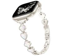 DGege Slim Band Compatible with Apple Watch For Women 38mm 40mm 41mm 42mm 44mm 45mm 46mm 49mm Thin Metal Bracelet Dressy Strap Stainless Steel for iWatch Series 11 10 9 8 7 6 5 4 SE/Ultra 3 2 1