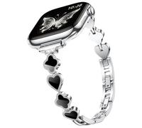 DGege Slim Band Compatible with Apple Watch For Women 38mm 40mm 41mm 42mm 44mm 45mm 46mm 49mm Thin Metal Bracelet Dressy Strap Stainless Steel for iWatch Series 11 10 9 8 7 6 5 4 SE/Ultra 3 2 1