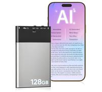 DGFAN 128GB AI Voice Recorder, Note Voice Recorder, Transcribe and Summarize, AI Noise Cancellation Technology, Support 118 Languages, App Control Audio Recorder for