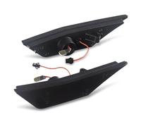 DGGH Car Turn Signal For Civic 10th Gen 2016-2019 2Pcs 138 LED Side Marker Repeater Light Turn Signal Indicator Lamps with DRL Normal Flash(Smoked lens)