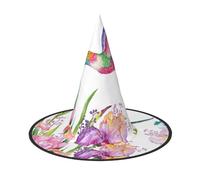 dggkup Garden With Birds And Flowers Print Comfort Carnival Party Hat For Adults Event Theme Festive Headwear Accessory