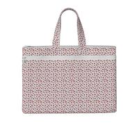 dggkup Pomegranate Pattern Print Canvas Tote File Bag Lightweight Foldable Organizer For Office Travel Shopping