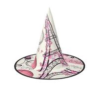 dggkup The Paris Tower And A Bicycle Print Comfort Carnival Party Hat For Adults Event Theme Festive Headwear Accessory